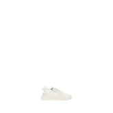 Fendi White Calf Leather Bos Taurus Athletic Sneakers